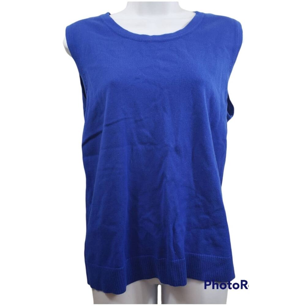 CJ Banks Royal Blue Tank Top New With Tags Size 14W